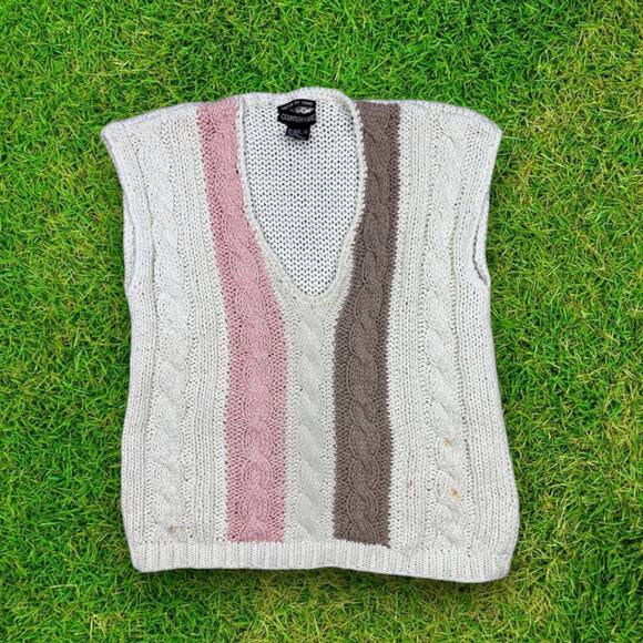 Vintage Counterparts Mom knit Summer sweater sleeveless 90’s - Picture 1 of 8